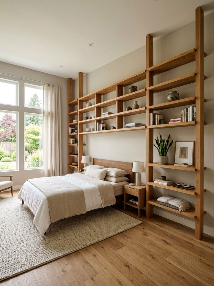 Custom Wood Shelving System - 30 bedroom closet organization