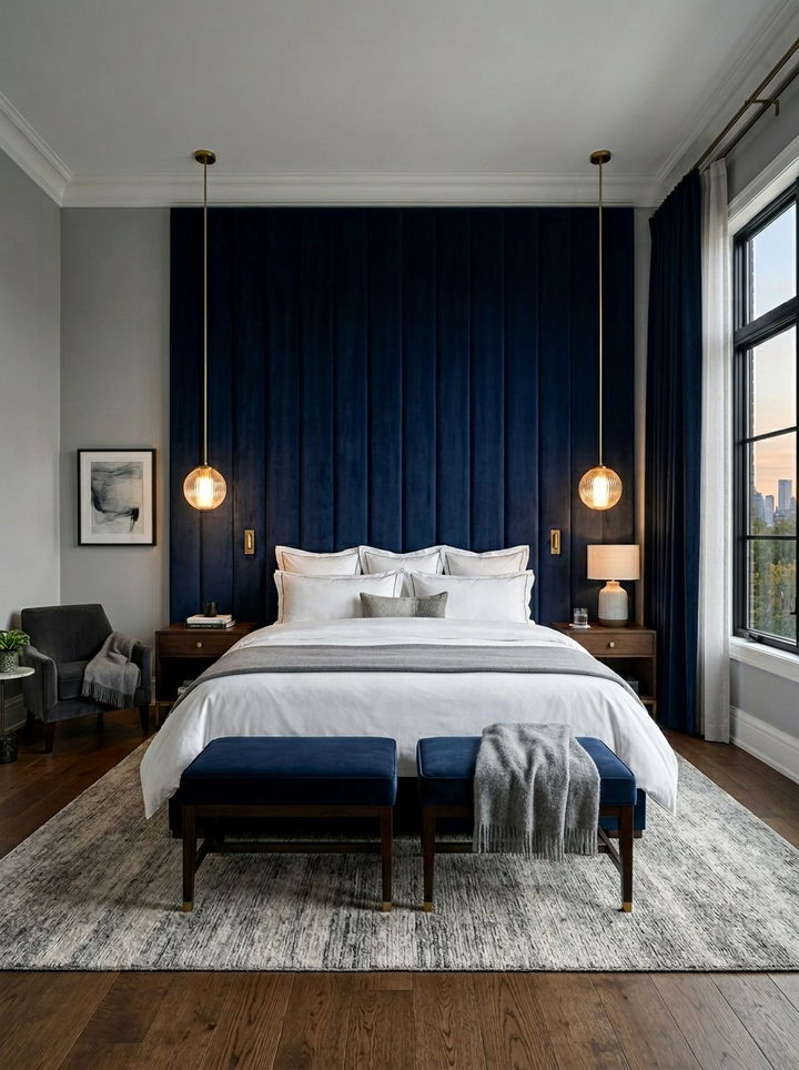 Custom upholstered headboard - 30 bespoke bedroom ideas