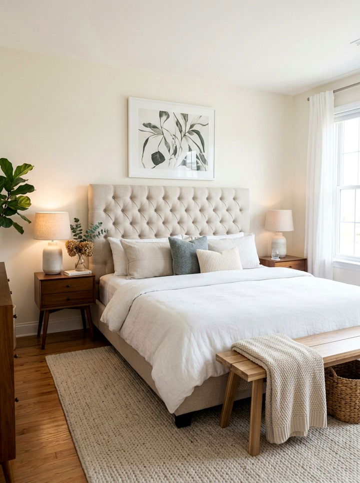 DIY Bedroom Headboard - 30 inexpensive bedroom ideas