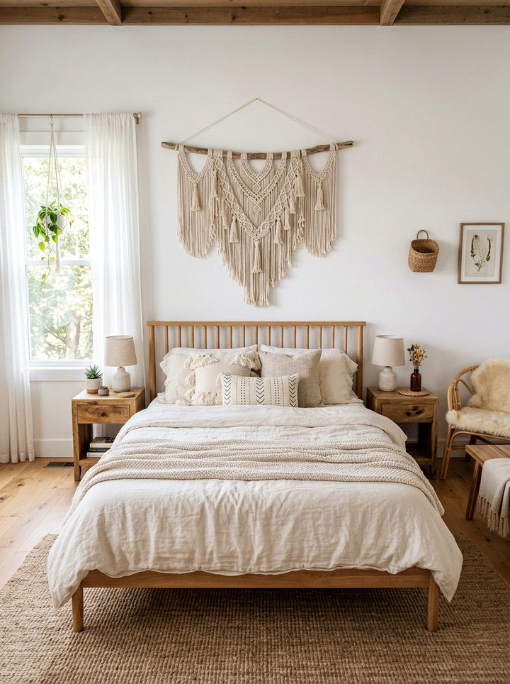 DIY Macrame Wall Hanging - 30 DIY bedroom decor ideas