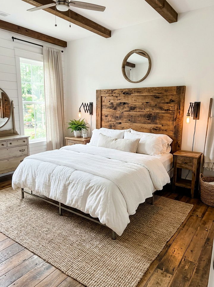 DIY Wood Headboard - 30 DIY bedroom decor ideas