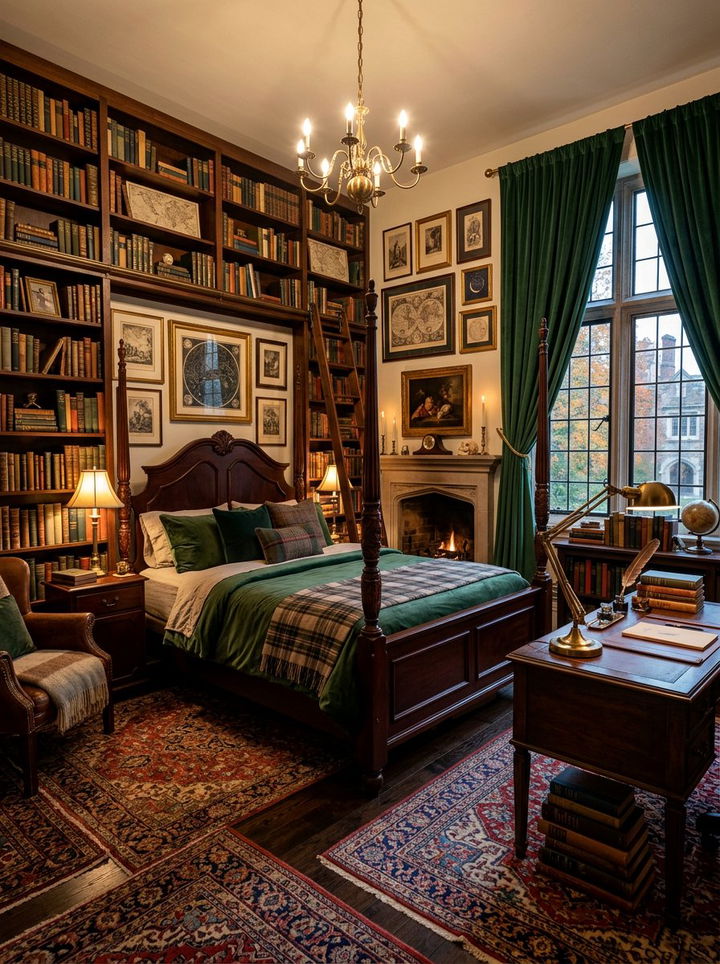 Dark Academia Bedroom - 30 cozy bedroom settings