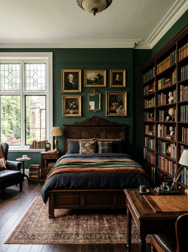 Dark Academia Bedroom - 30 full size bedroom ideas