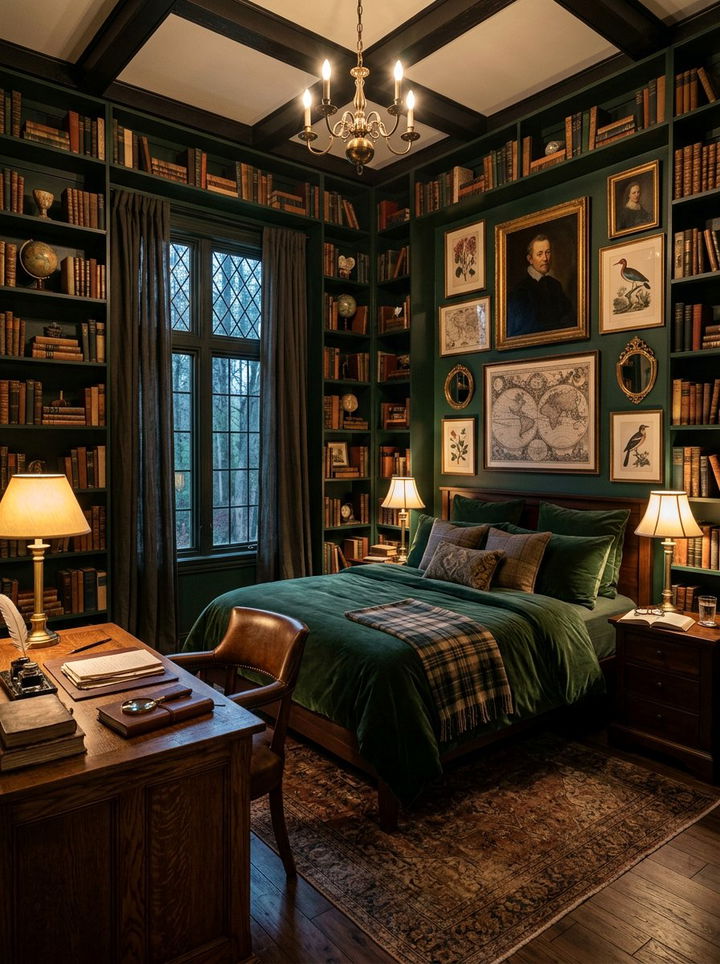 Dark Academia Bedroom - 30 move in ready bedroom ideas