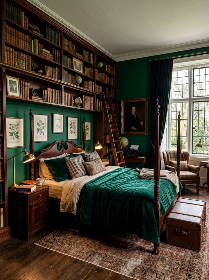 Dark Academia Bedroom - 30 peaceful bedroom ideas