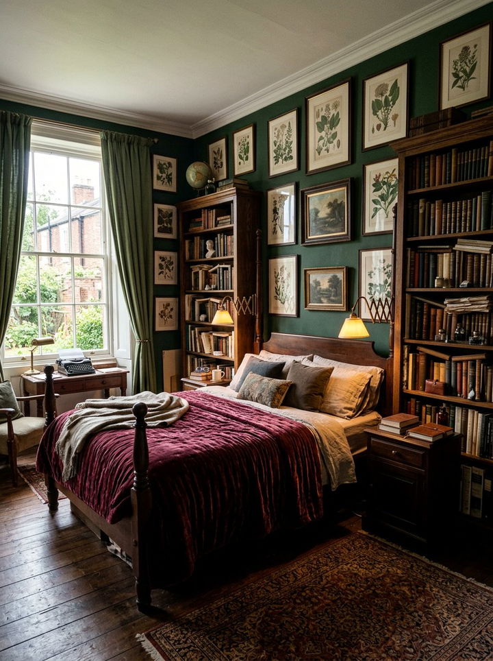 Dark Academia Bedroom - 30 bedroom decor ideas