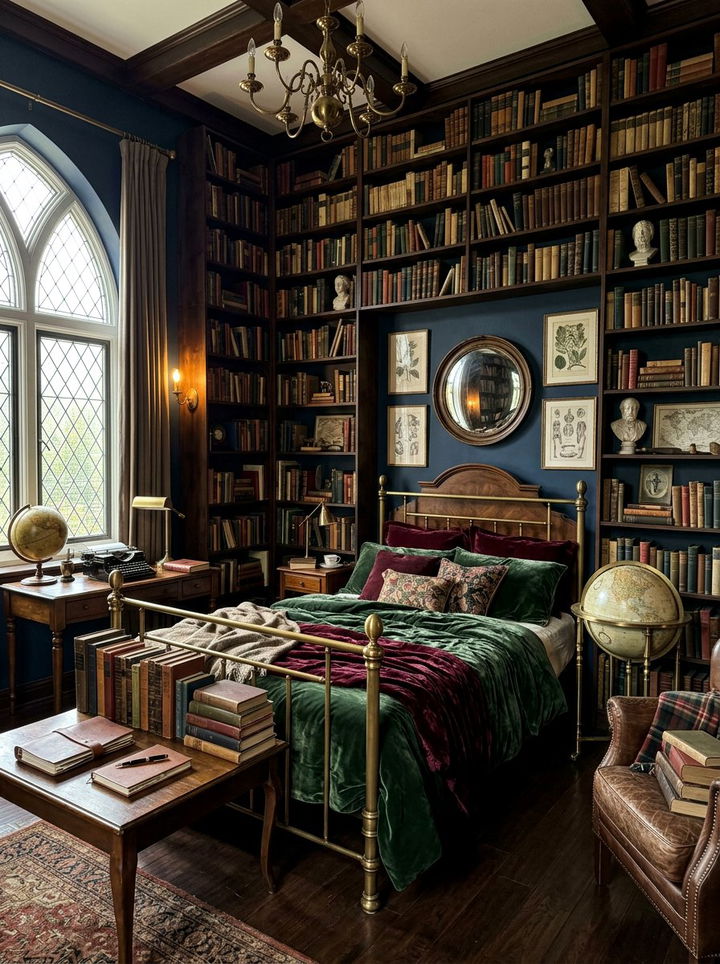 Dark Academia Bedroom - 30 bedroom decoration ideas