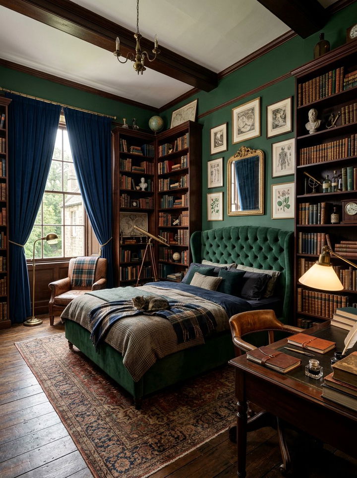 Dark Academia Bedroom - 30 bedroom designs