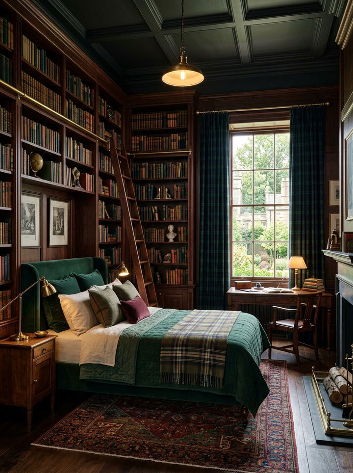 Dark Academia Bedroom - 30 bedroom remodel ideas