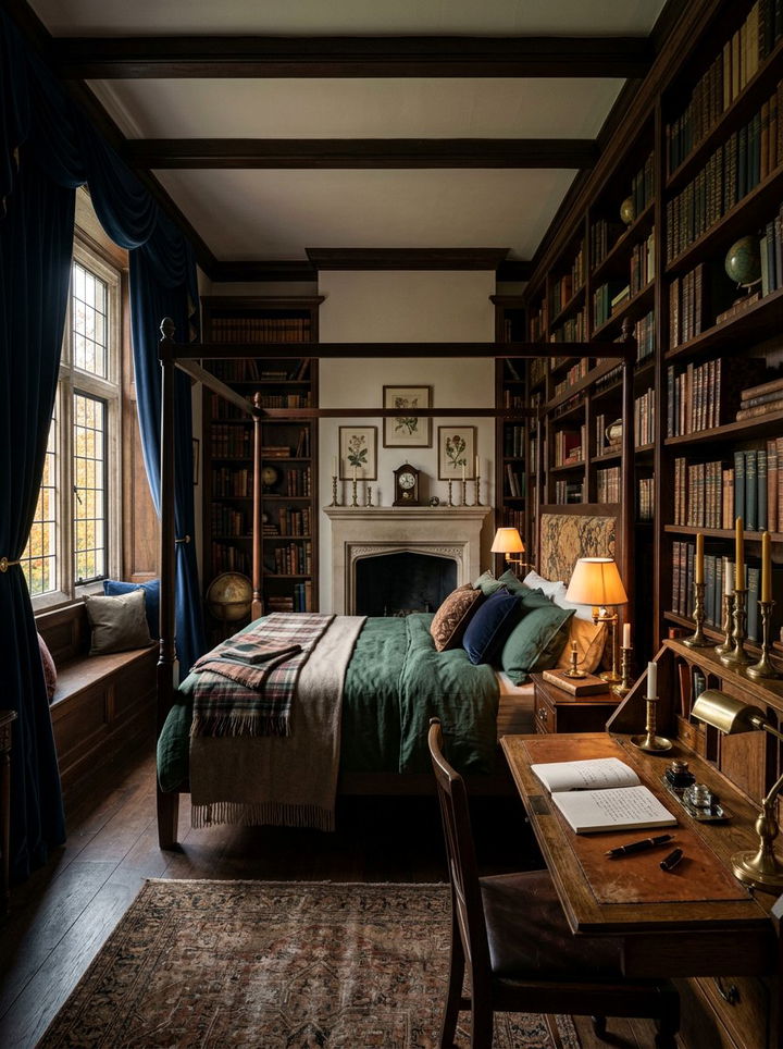 Dark Academia Bedroom - 30 bedroom themes