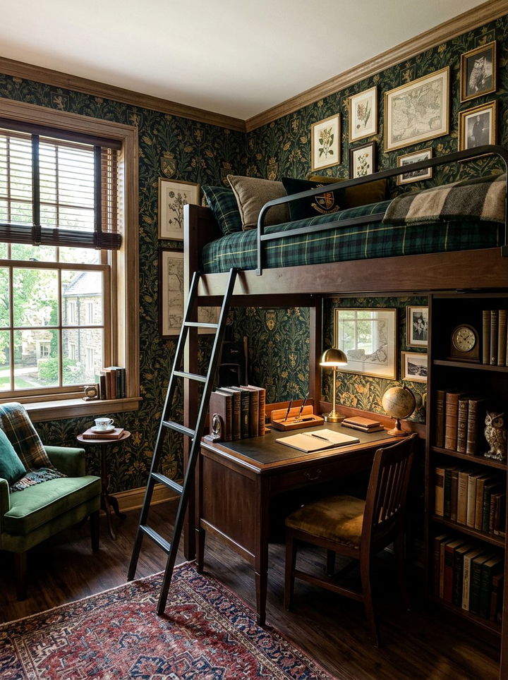 Dark Academia Dorm Room - 30 dark academia bedroom ideas