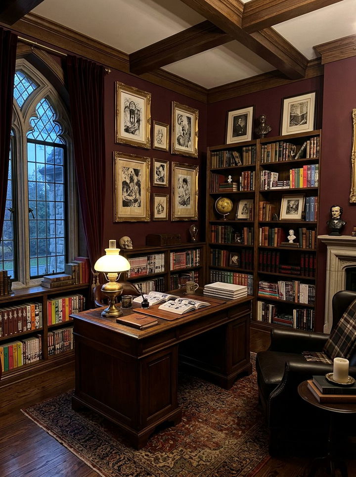 Dark Academia Manga Room - 30 manga bedroom ideas