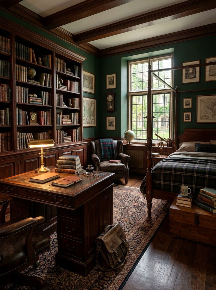 Dark Academy Bedroom - 30 gender neutral bedroom ideas