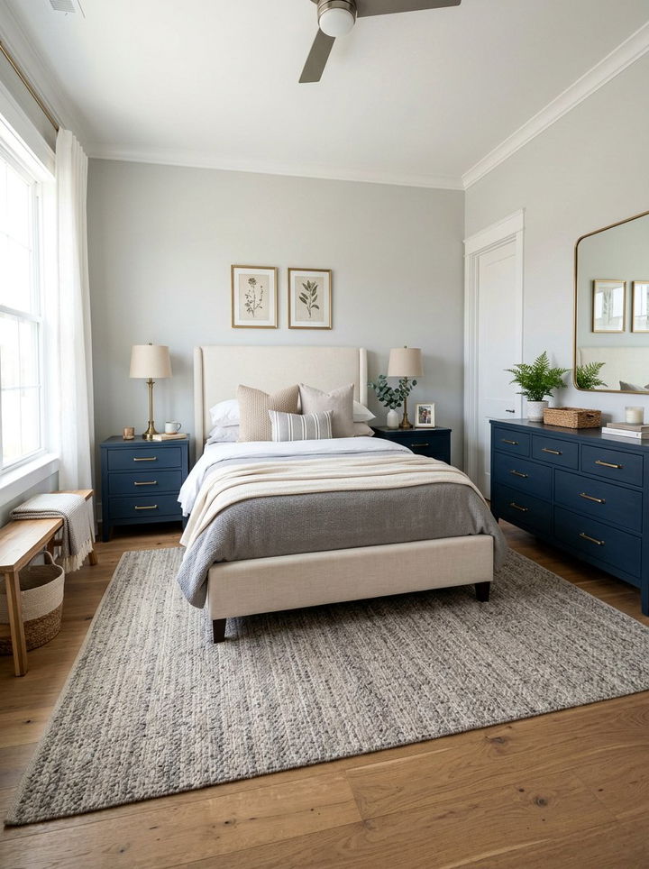 Dark Blue Bedroom Furniture - 30 midnight blue bedroom ideas
