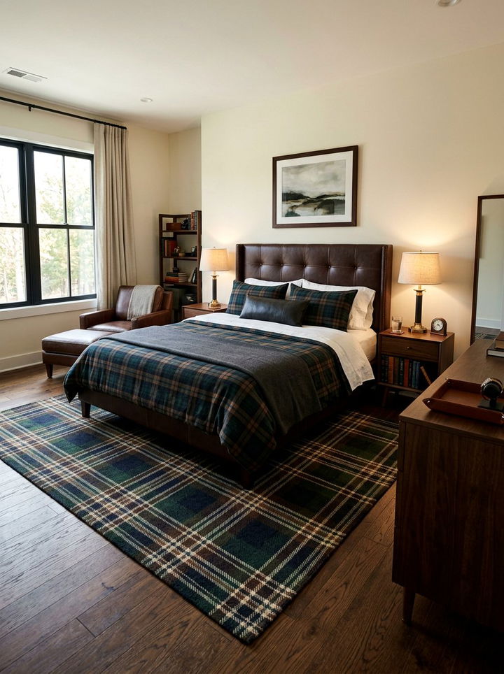 Dark Brown Leather Headboard - 30 bedroom leather headboards