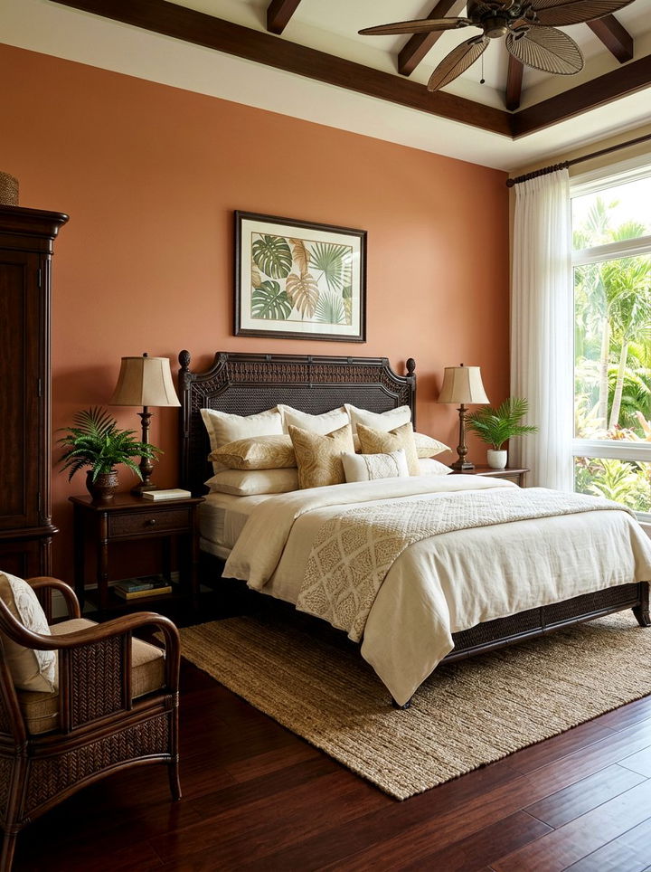 Dark Brown Rattan Headboard - 30 bedroom rattan headboards