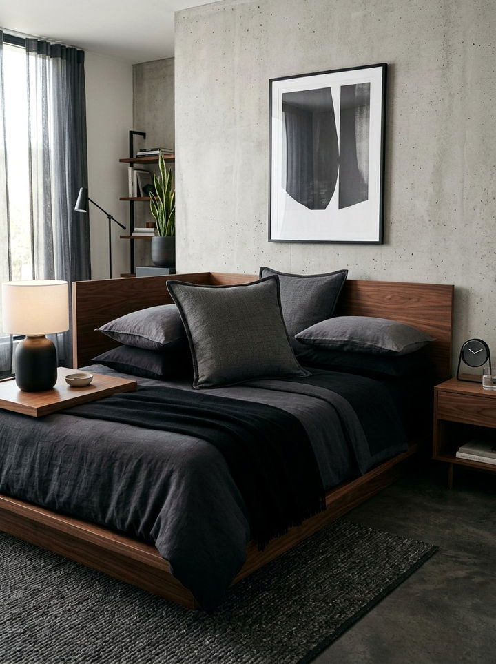 Dark Charcoal Euro Sham - 30 bedroom euro shams