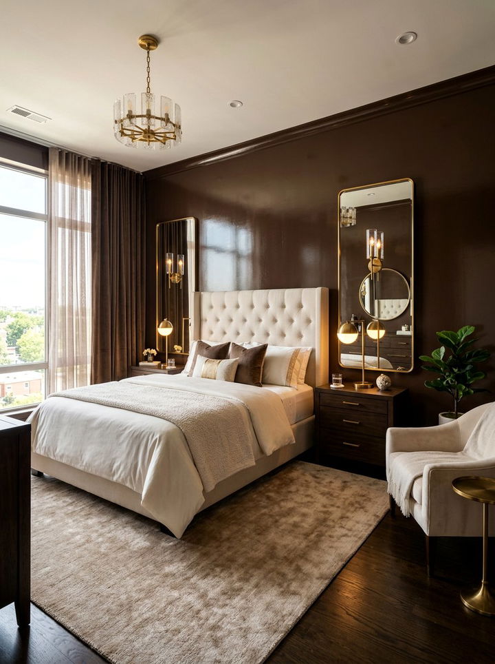 Dark Chocolate Brown Bedroom - 30 dark color bedroom ideas