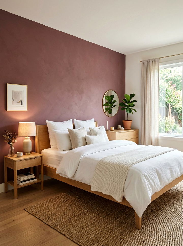 Dark Dusty Rose Accent Wall - 30 dusty rose accent wall bedroom