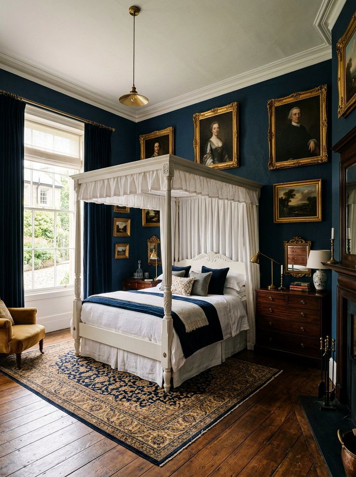 Dark Georgian bedroom - 30 Georgian bedroom ideas