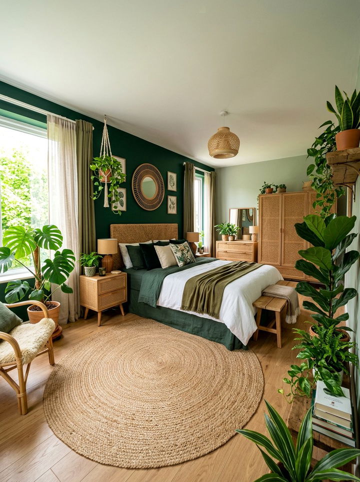 Dark Green Bedroom - 30 dark bedroom ideas