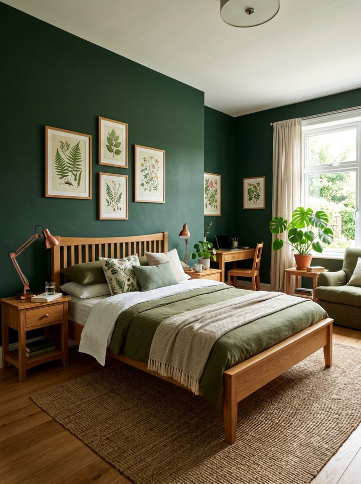 Dark Green Bedroom - 30 elegant bedroom ideas