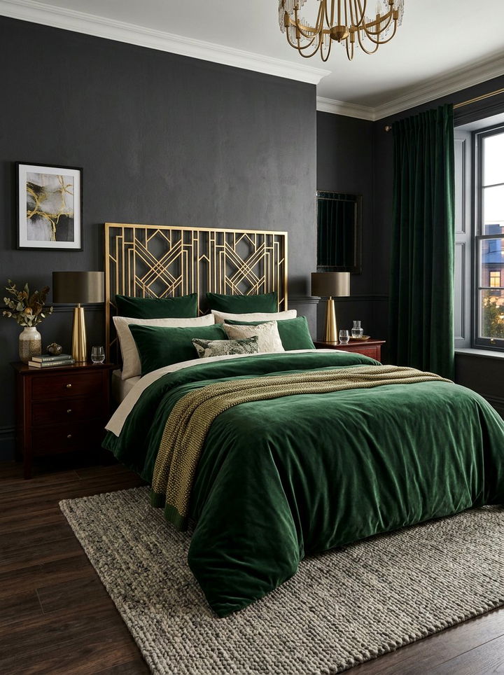 Dark Green Velvet Duvet Cover - 30 bedroom duvet covers
