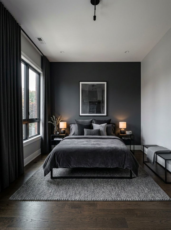 Dark Grey Bedroom Paint - 30 insomnia bedroom ideas