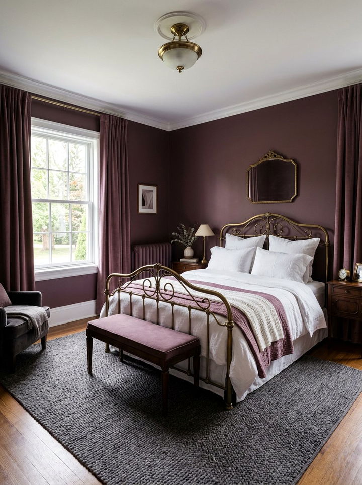 Dark Mauve Jewel Tone Bedroom - 30 jewel toned bedroom ideas