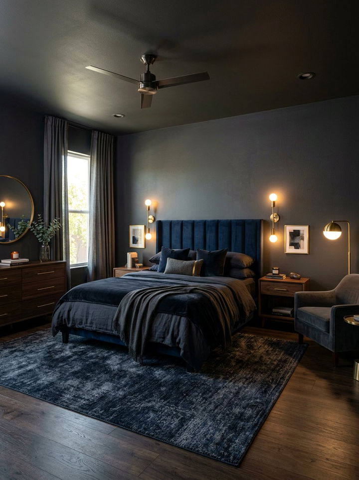 Dark Moody Bedroom - 30 bedroom inspiration boards