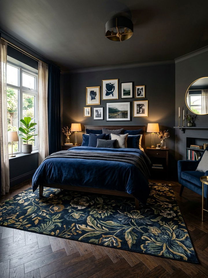 Dark Moody Bedroom - 30 primary bedroom ideas