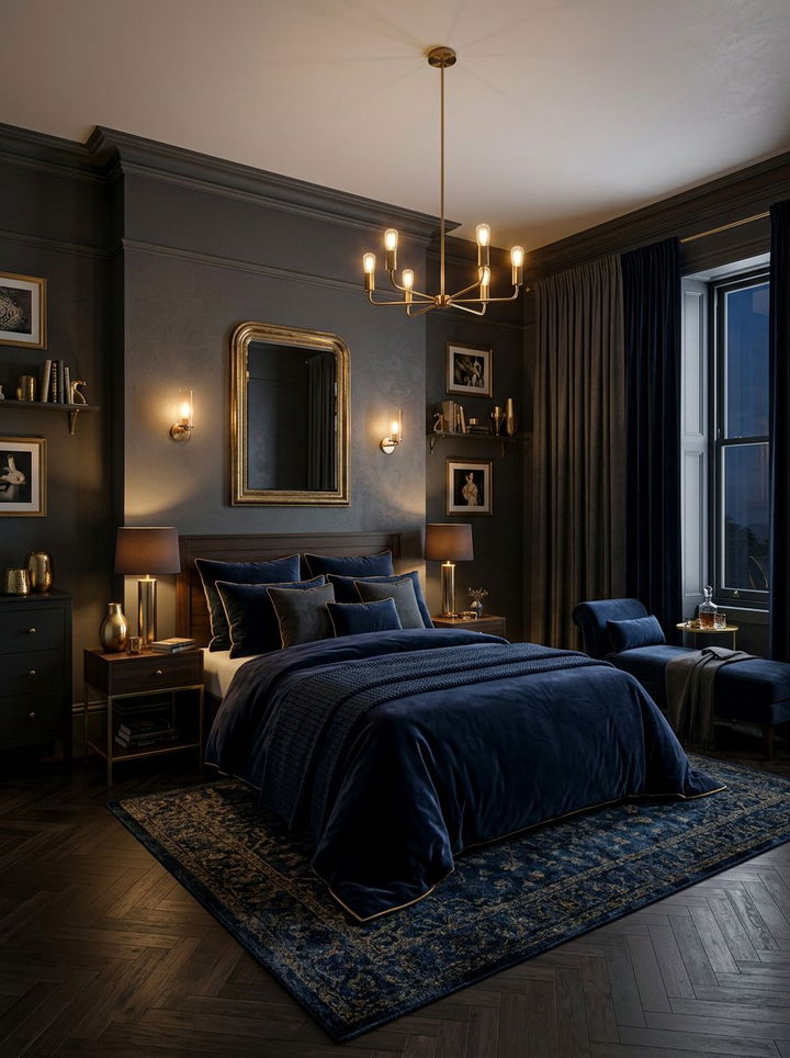 Dark Moody Bedroom - 30 instant bedroom ideas