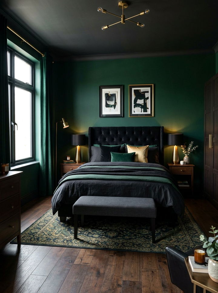 Dark Moody Bedroom - 30 bedroom ideas