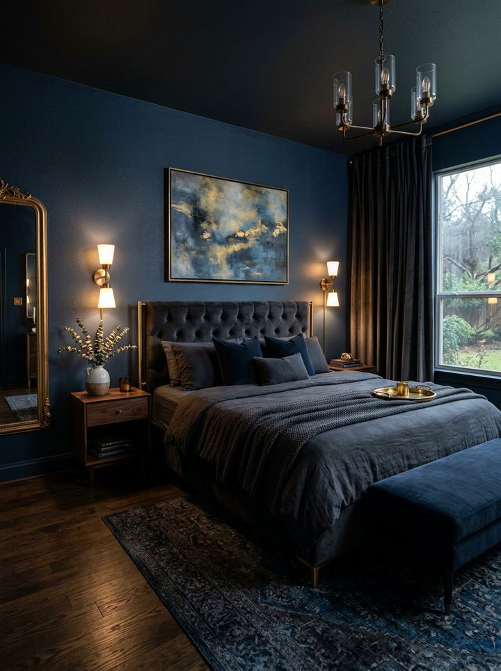 Dark Moody King Bedroom - 30 king size bedroom ideas
