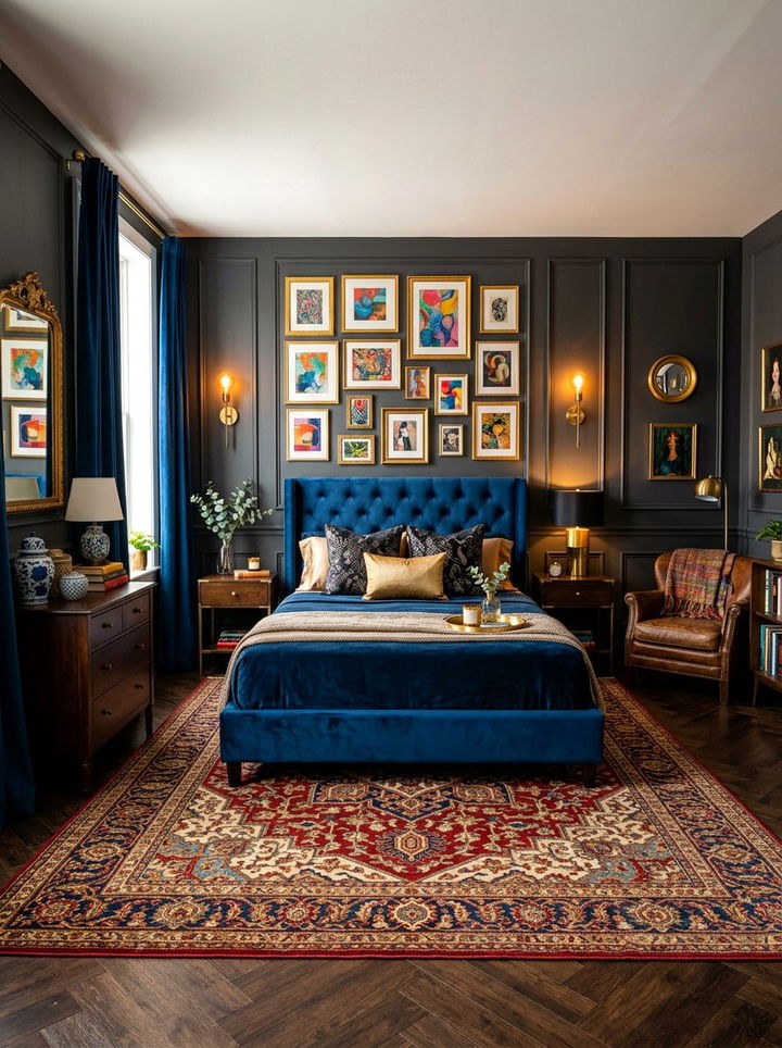 Dark Moody Maximalist Bedroom - 30 maximalist bedroom ideas