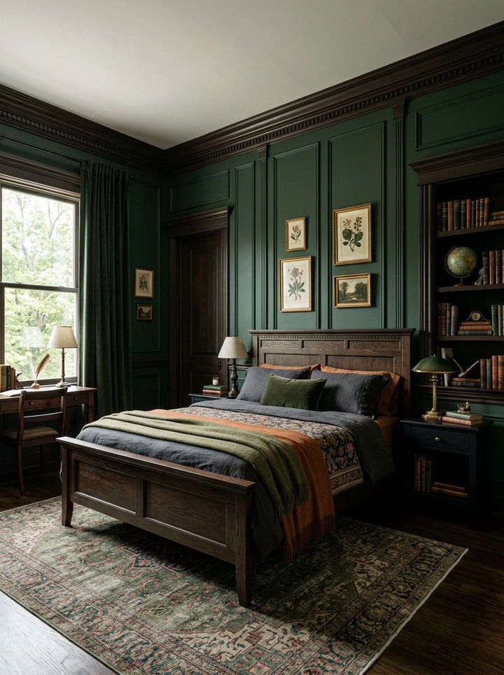 Dark Moody Trim - 30 bedroom trim ideas