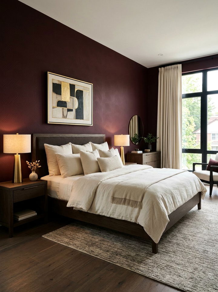 Dark Red Bedroom Walls - 30 red bedroom ideas