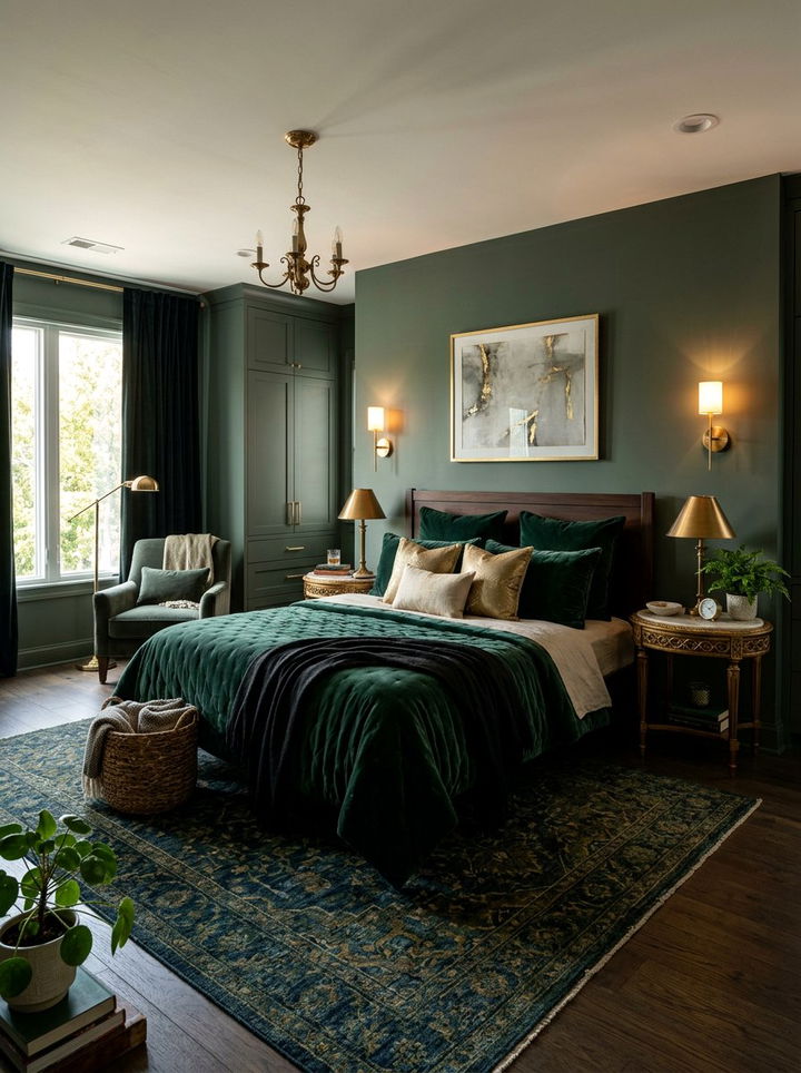 Dark Sage Green Bedroom - 30 sage green accent wall bedroom