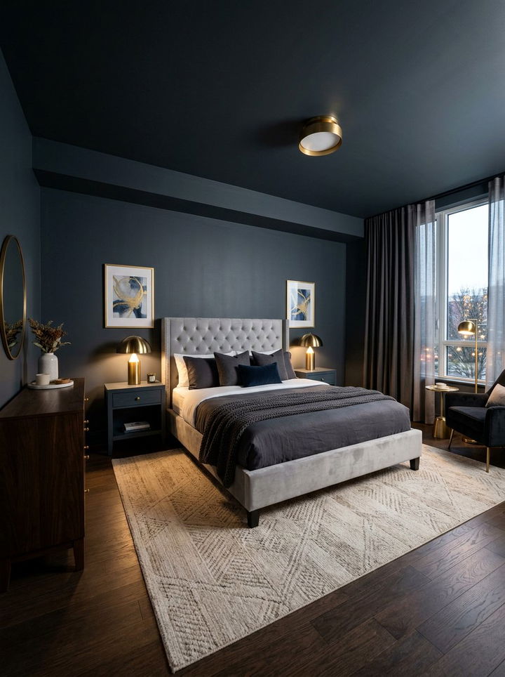 Dark Slate Blue Bedroom - 30 slate blue bedroom ideas