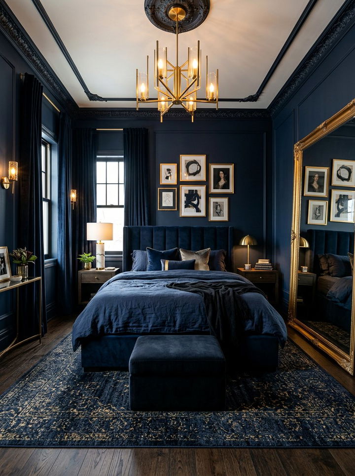Dark Square Bedroom - 30 square bedroom ideas