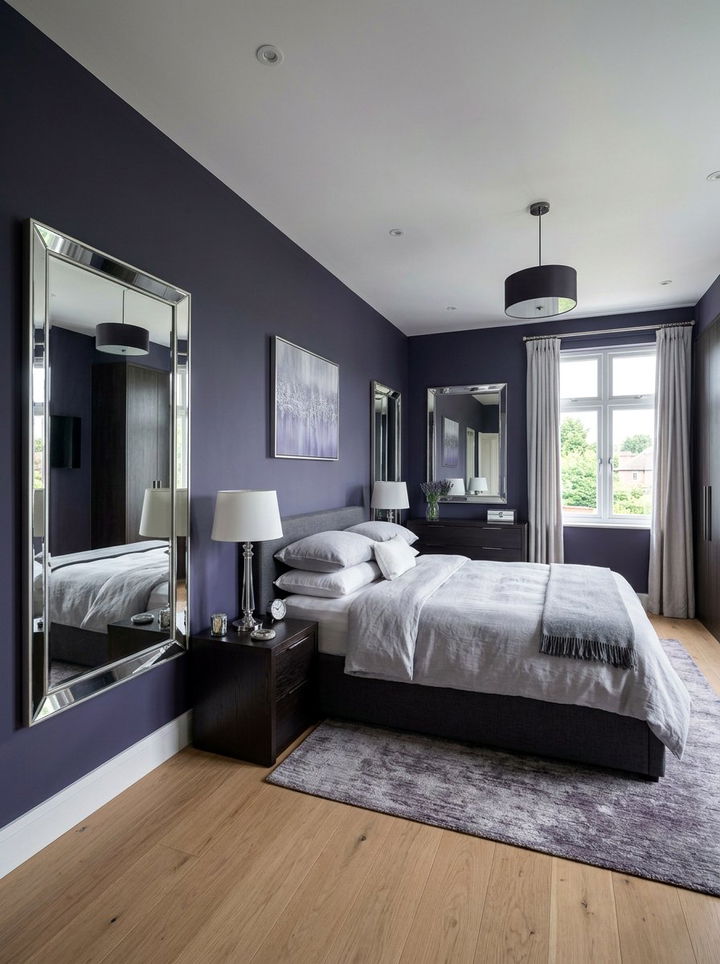 Dark Violet Bedroom - 30 bedroom purple walls