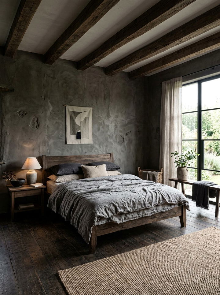 Dark Wabi Sabi Bedroom - 30 dark bedroom ideas