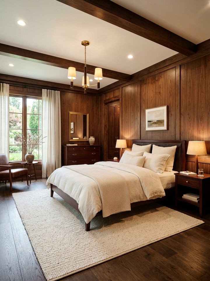 Dark Wood Bedroom - 30 dark bedroom ideas