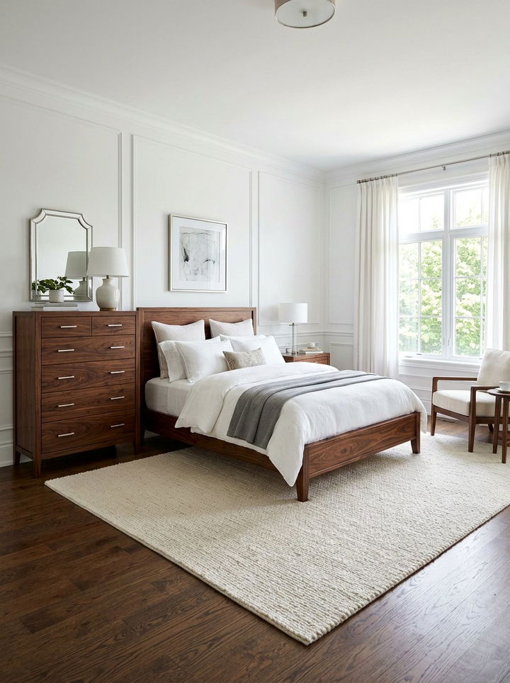 Dark Wood Bedroom - 30 New England bedroom ideas
