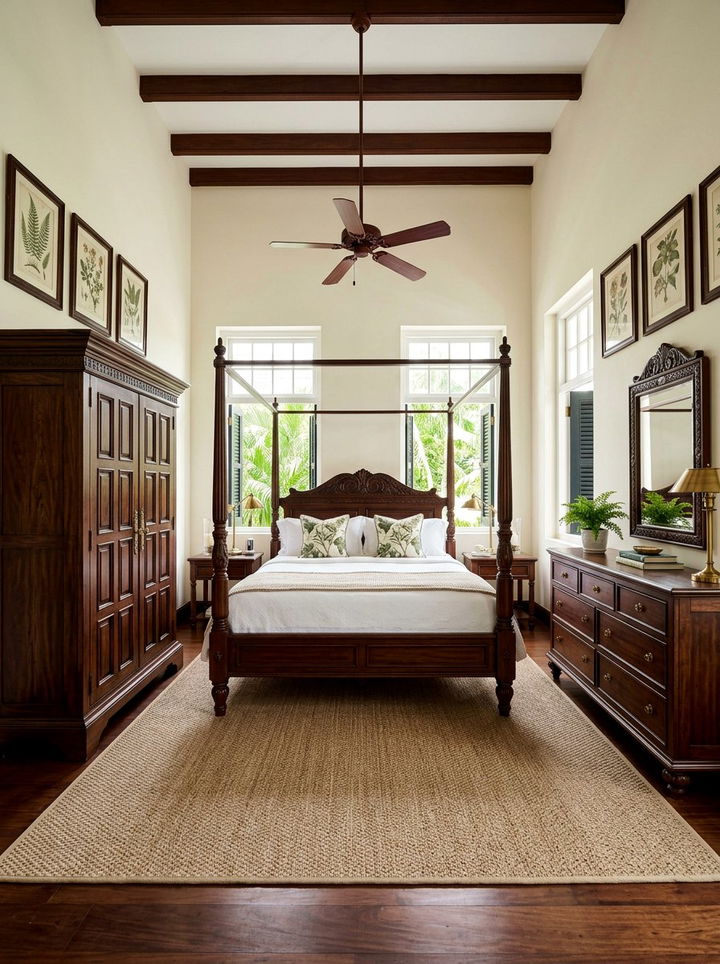 Dark Wood Bedroom Furniture - 30 British colonial bedroom ideas