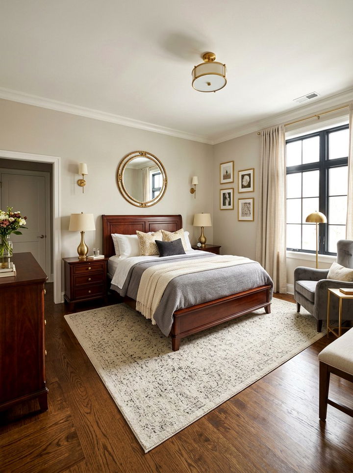 Dark Wood Furniture - 30 rustic bedroom ideas