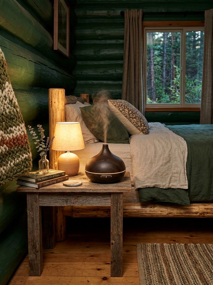 Dark Wood Grain Diffuser - 30 bedroom essential oil diffusers