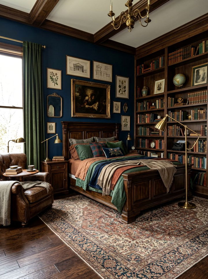 Dark academia master bedroom - 30 new construction bedroom ideas