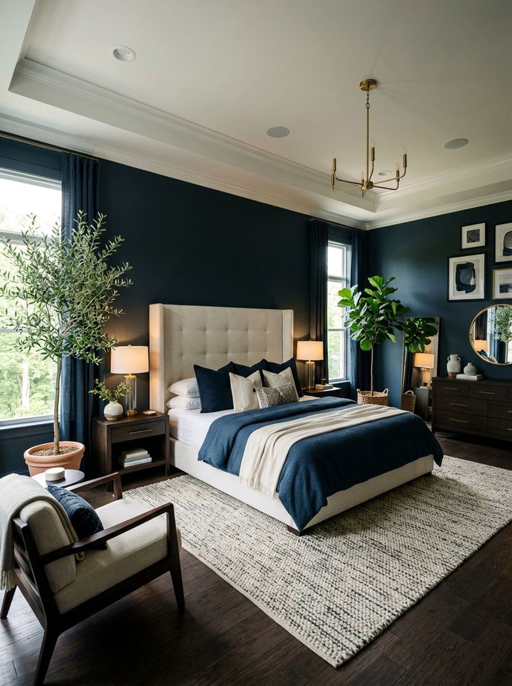 30 Serene Bedroom Blue Walls for a Calming Sleep Retreat