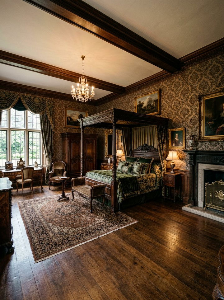 Dark brown traditional bedroom - 30 chocolate bedroom ideas